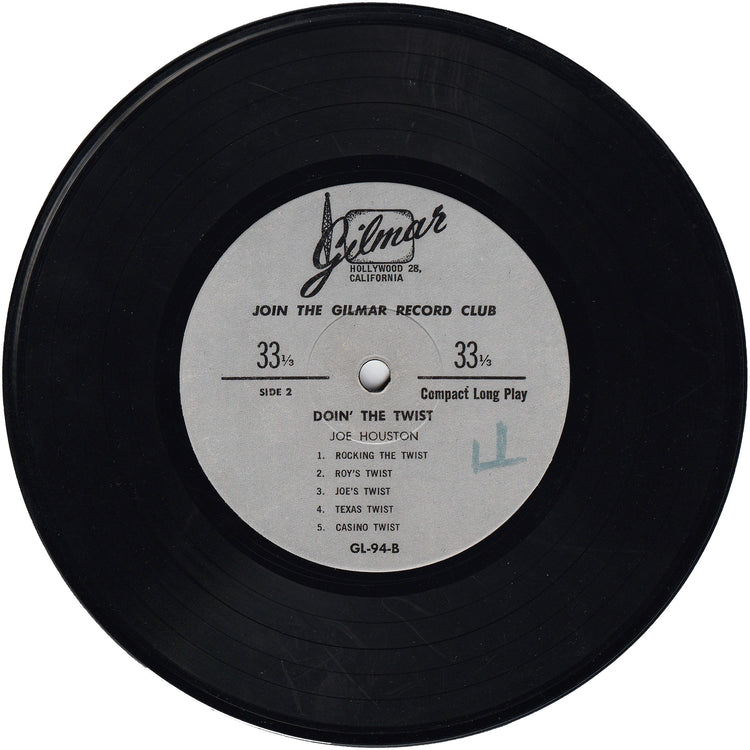 Joe Houston - Doin' The Twist / Teddy Reynolds & The Twisters - The Twist [33rpm EP]
