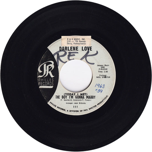 Darlene Love - (Today I Met) The Boy I'm Gonna Marry / Playing For Keeps