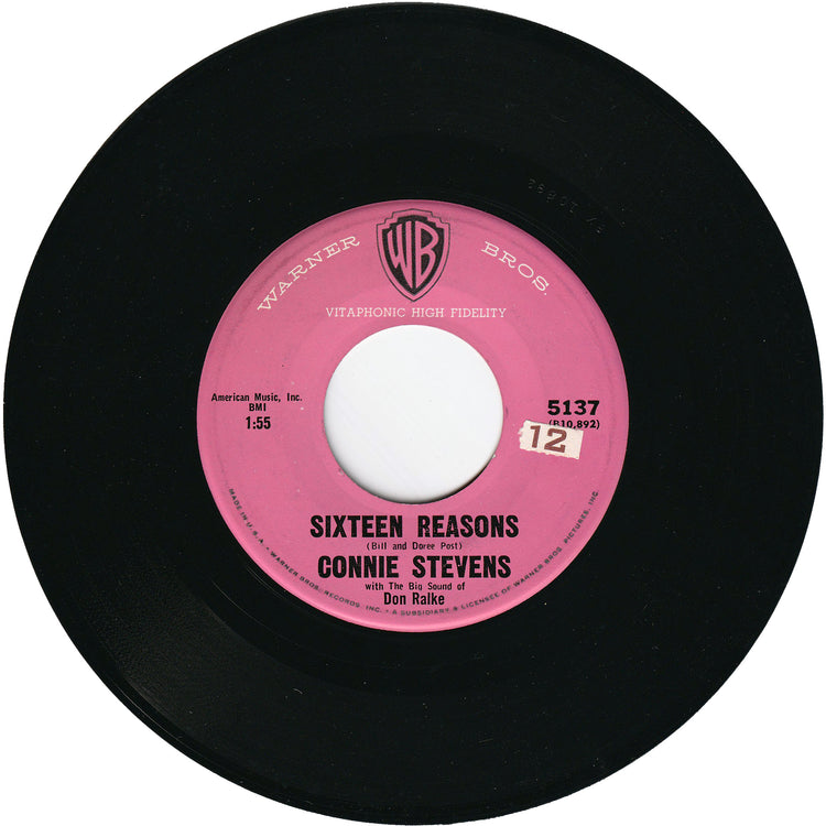 Connie Stevens - Sixteen Reasons (Why I Love You) / Little Sister (1st.press)