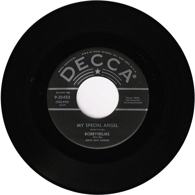Bobby Helms - My Special Angel / Standing At The End Of My World (2nd.press)