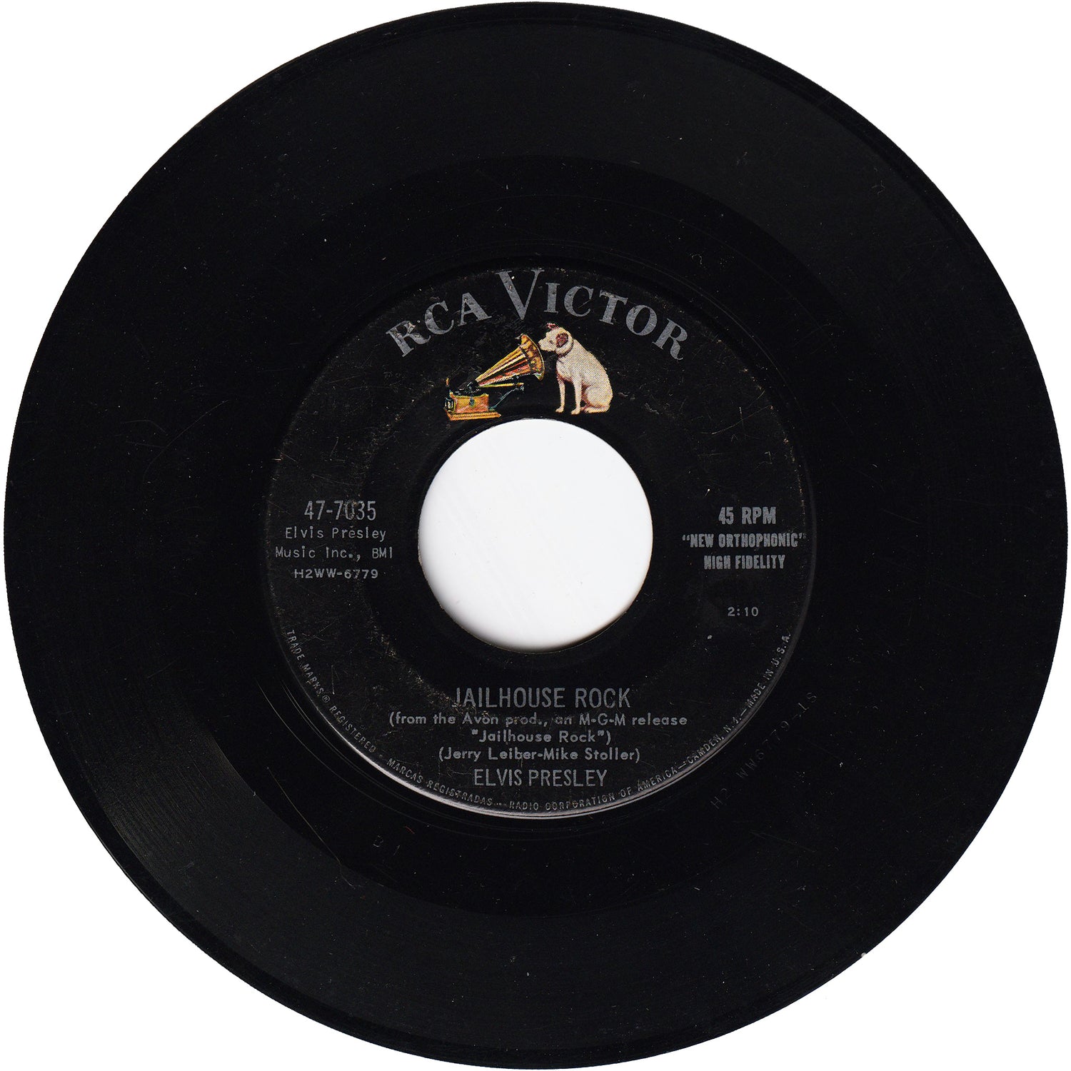 Elvis Presley - Jailhouse Rock / Treat Me Nice – NIGHT BEAT RECORDS
