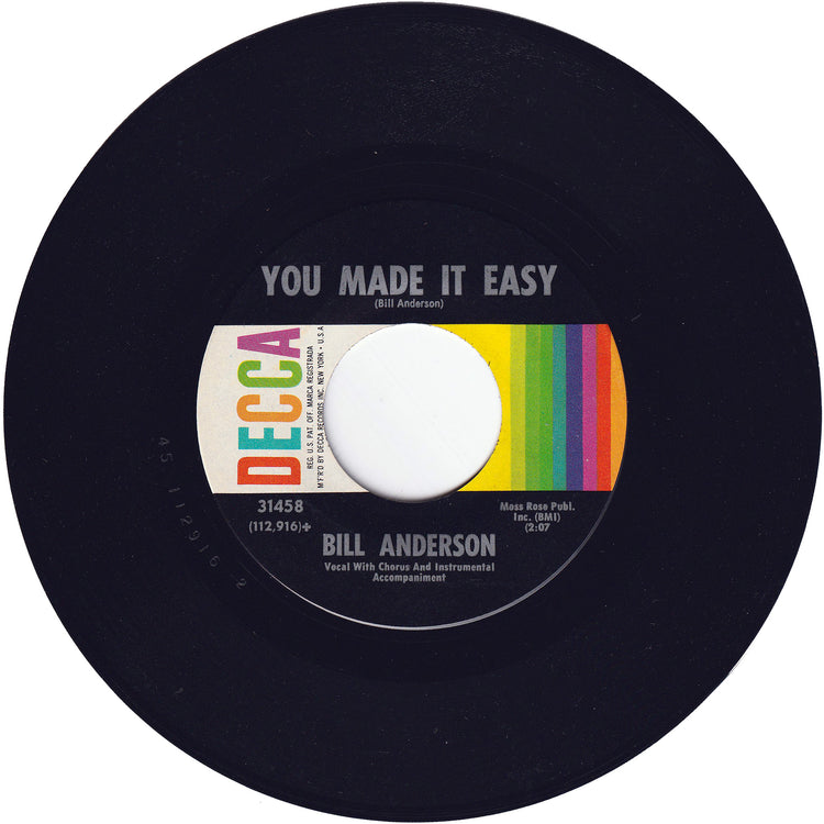 Bill Anderson - Still / You Made It Easy