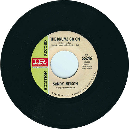 Sandy Nelson - The Drums Go On / The Drums Go On (Promo)