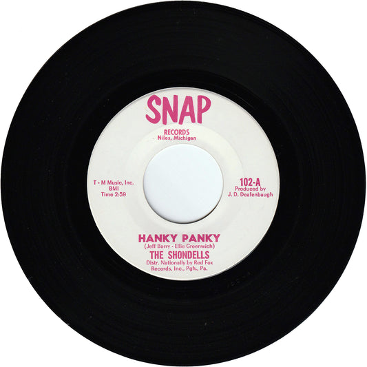 Tommy James & The Shondells - Hanky Panky / Thunderbolt (SNAP label)