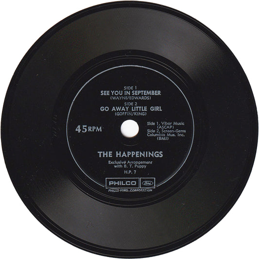 The Happenings - See You In September / Go Away Little Girl [45rpm, 4inch, Flexi-disc]