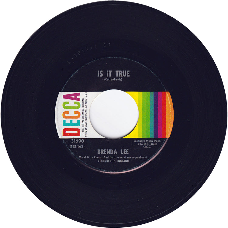 Brenda Lee - Is It True / Just Behind The Rainbow