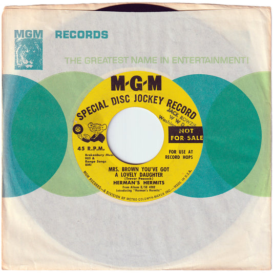 Herman's Hermits - Mrs. Brown You've Got A Lovely Daughter / Silhouettes (Promo)
