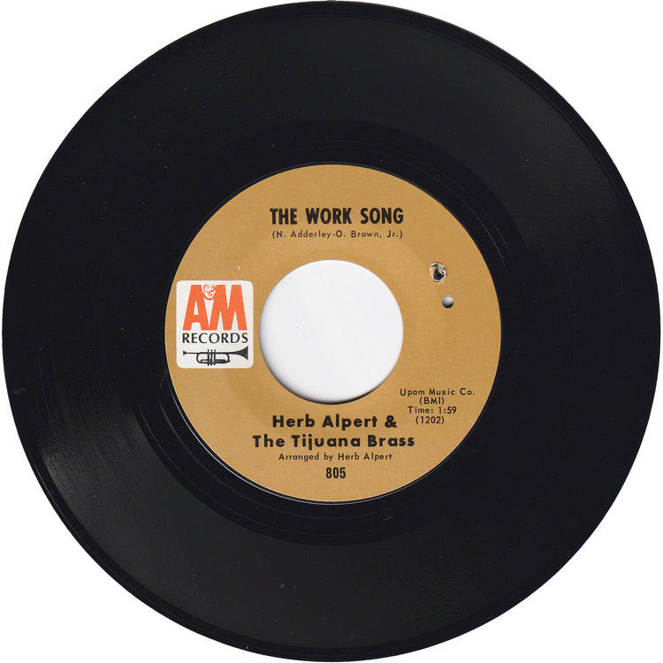 Herb Alpert & The Tijuana Brass - The Work Song / Plucky (w/PS)