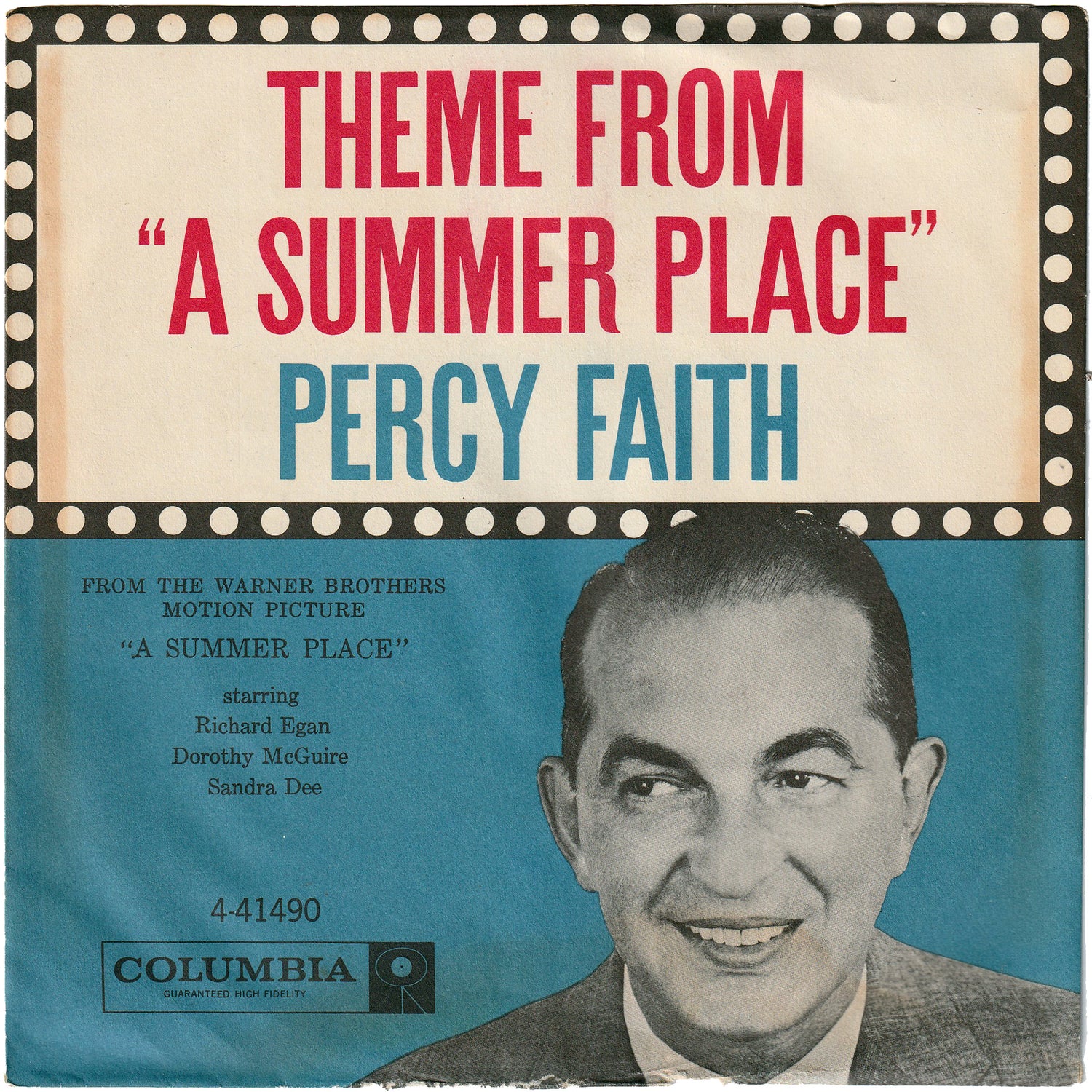 Percy Faith - The Theme From A Summer Place / Go-Go-Po-Go (w/PS 