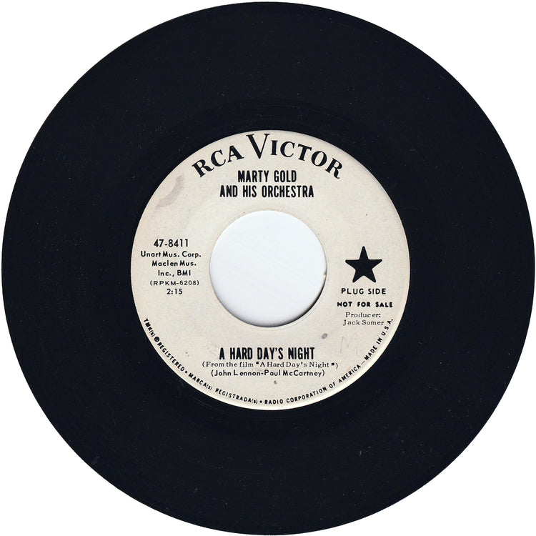 Marty Gold - A Hard Day's Night / Walk On By (Promo)