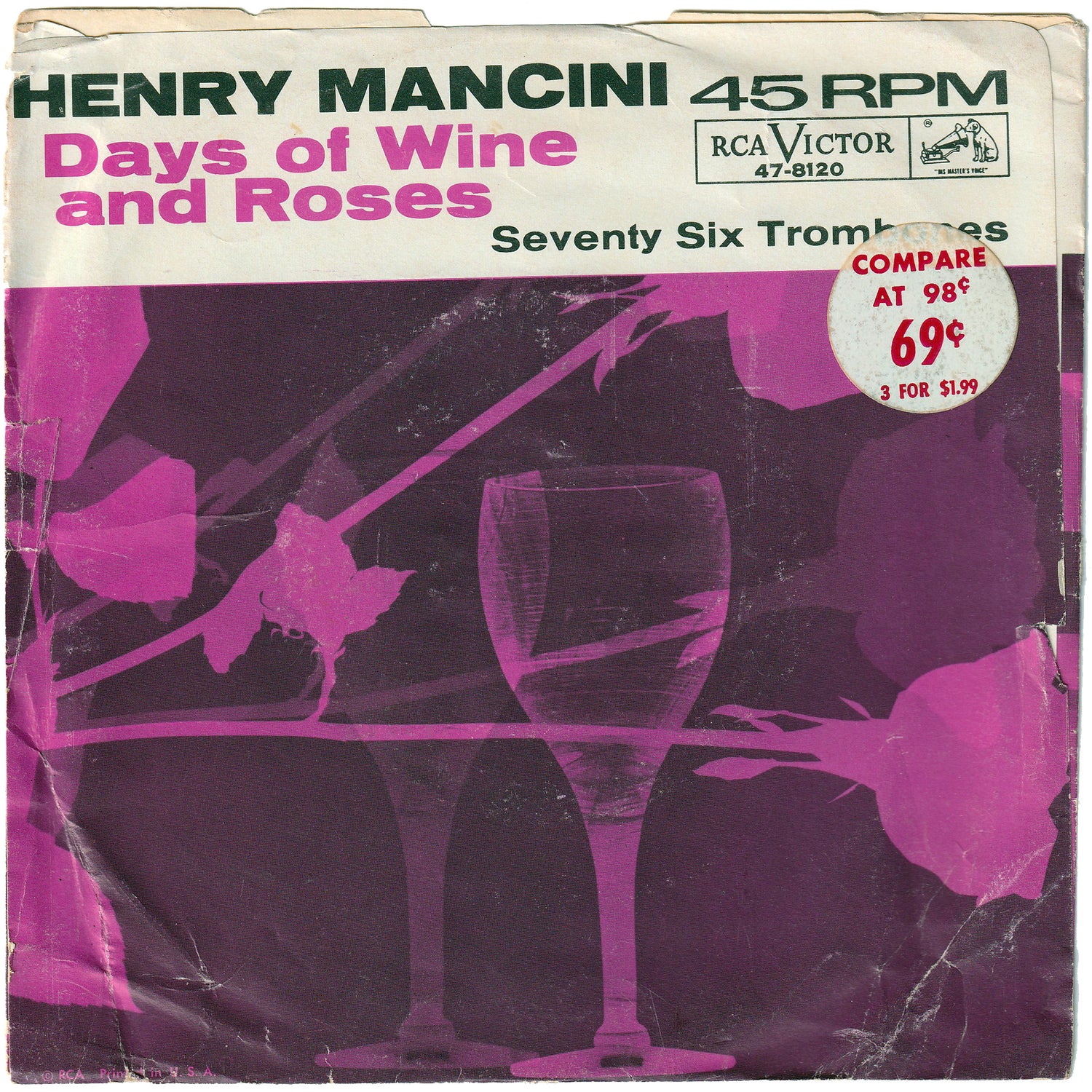 Henry Mancini - Days Of Wine u0026 Roses / Seventy Six Trombones (w/PS)