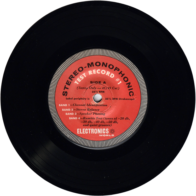 No Artist - Stereo-Monophonic Test Record #1 [33rpm, 7inch, EP, w/PS]