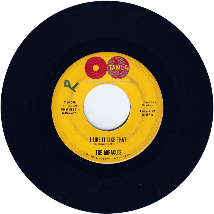 The Miracles - I Like It Like That / You're So Fine & Sweet