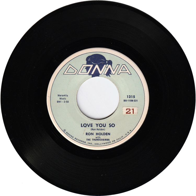 Ron Holden - Love You So / My Babe (DONNA Light Blue Label)