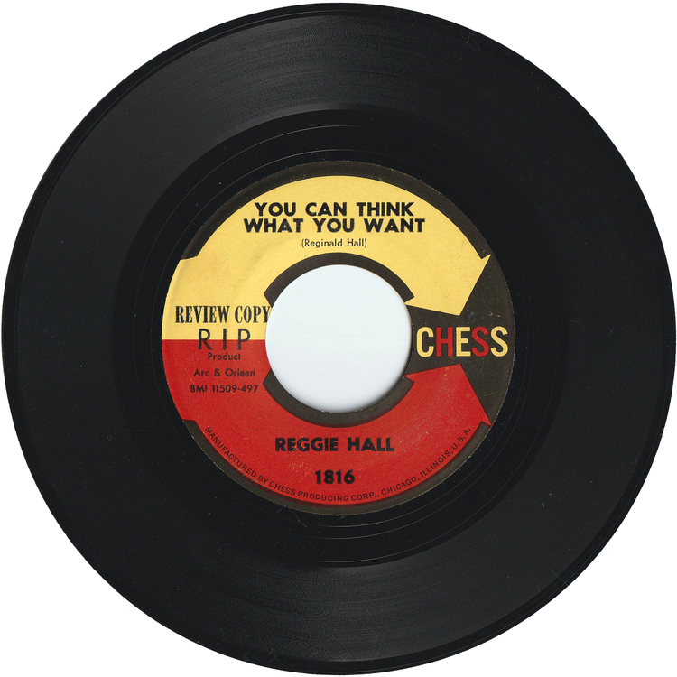 Reggie Hall - The Joke / You Can Think What You Want (Promo)