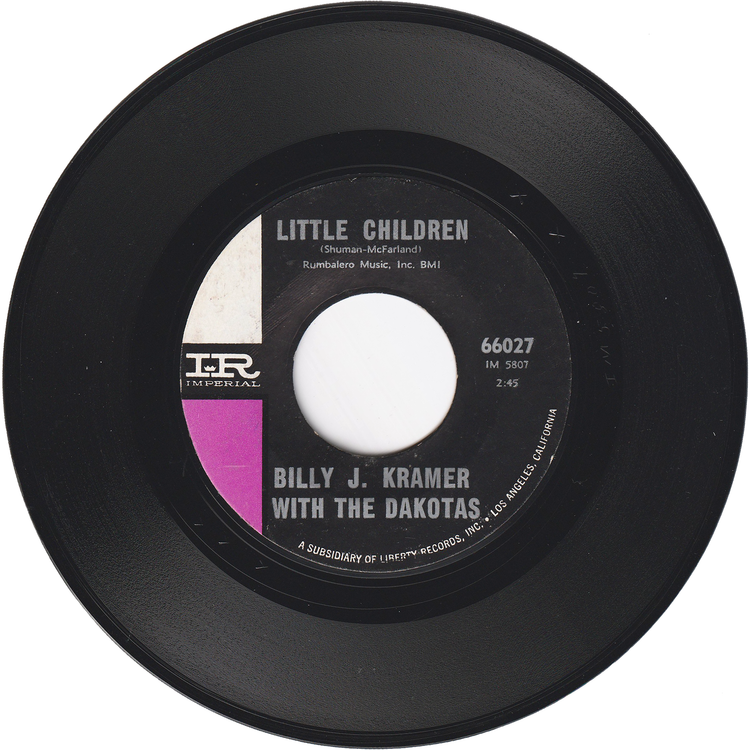 Billy J. Kramer with The Dakotas - Bad To Me / Little Children