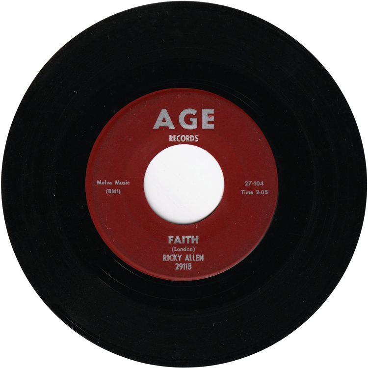 Ricky Allen - Cut You A-Loose / Faith