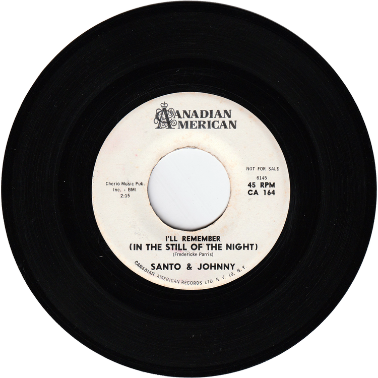 Santo & Johnny - I'll Remember (In The Still Of The Night) / I'll Remember (In The Still Of The Night) (Promo)