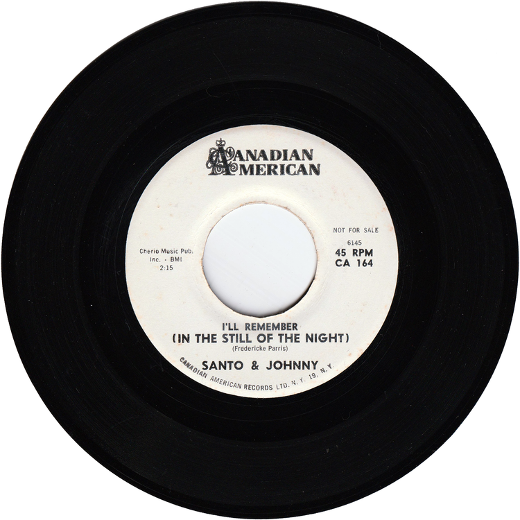 Santo & Johnny - I'll Remember (In The Still Of The Night) / I'll Remember (In The Still Of The Night) (Promo)