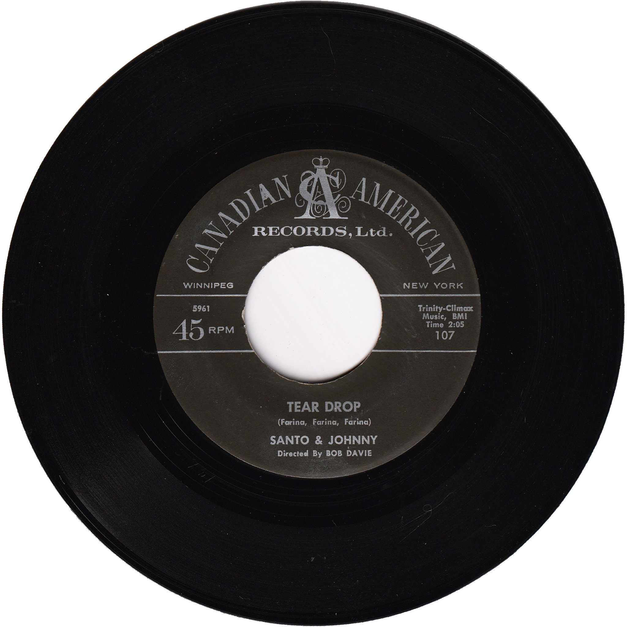 Santo & Johnny - Tear Drop / The Long Walk Home – NIGHT BEAT RECORDS