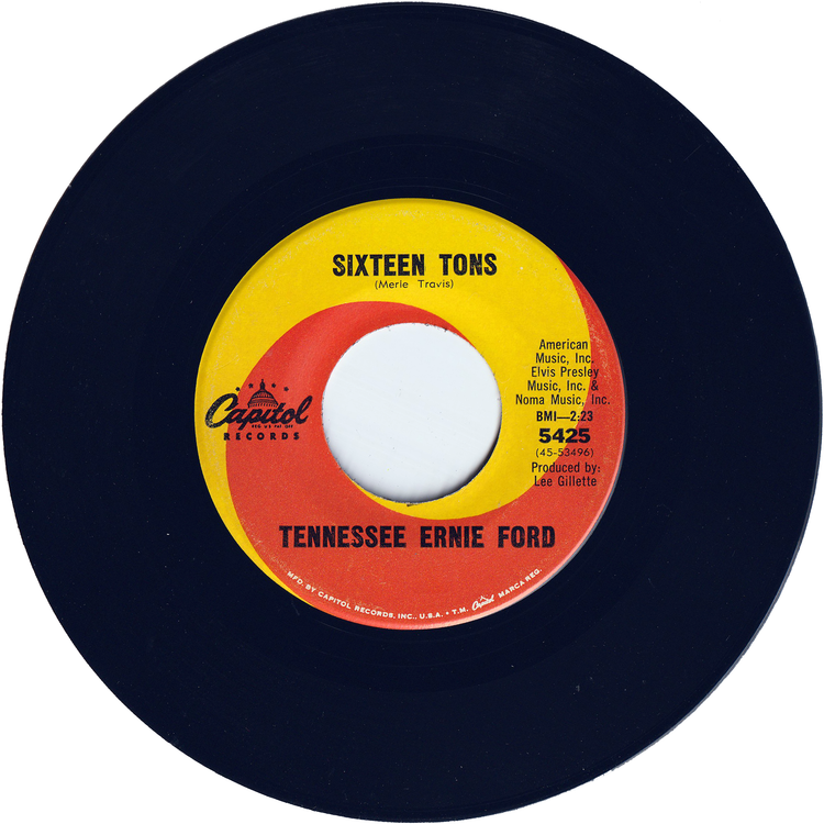 Tennessee Ernie Ford - Sixteen Tons (60's version) / Hicktown