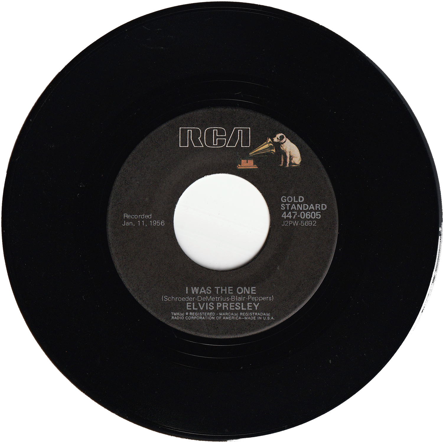 Elvis Presley - Heartbreak Hotel / I Was The One (70's Re-Issue Elvis Presley - Heartbreak Hotel / I Was The One (70's Re-Issue