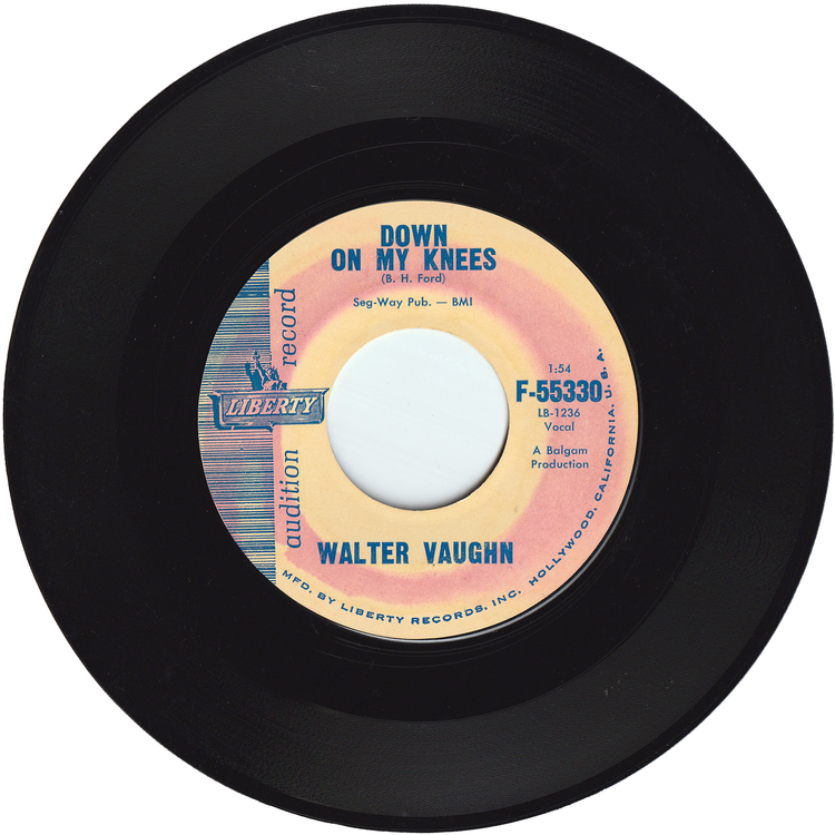 Walter Vaughn - Down On My Knees / Sally Pearl (Promo)