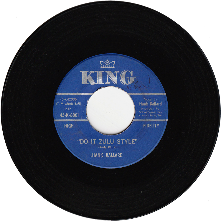 Hank Ballard - Do It Zulu Style / I'm Just A Fool