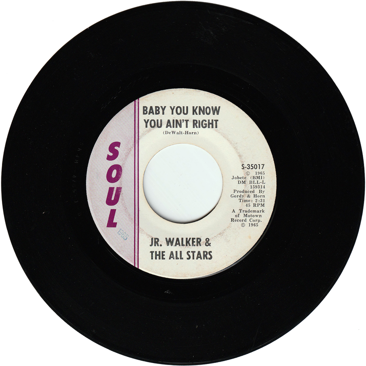 Jr. Walker & All Stars - Baby You Know You Ain't Right / Cleo's Mood