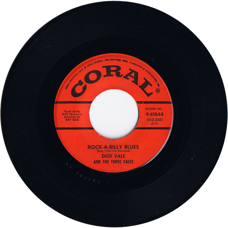 Dick Vale & The Three Vales - Rock-A-Billy Blues / Sure Nuff