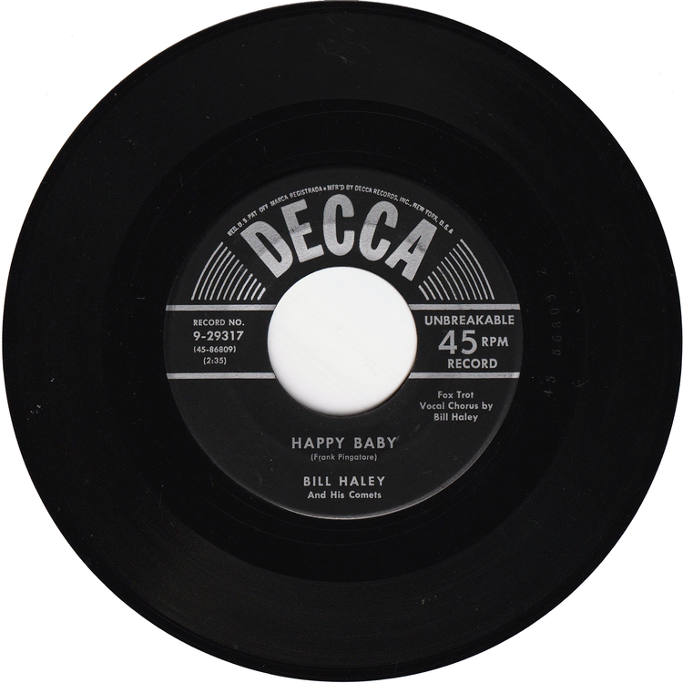 Bill Haley & his Comets - Dim, Dim The Lights / Happy Baby (1st.press)