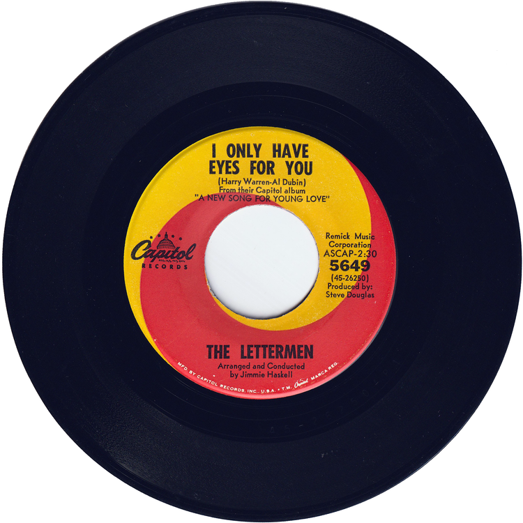 The Lettermen - Love Letters / I Only Have Eyes For You (w/PS)