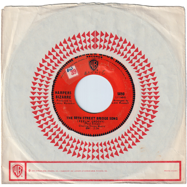 Harpers Bizarre - The 59th Street Bridge Song (Feelin' Groovy) / Lost My Love Today