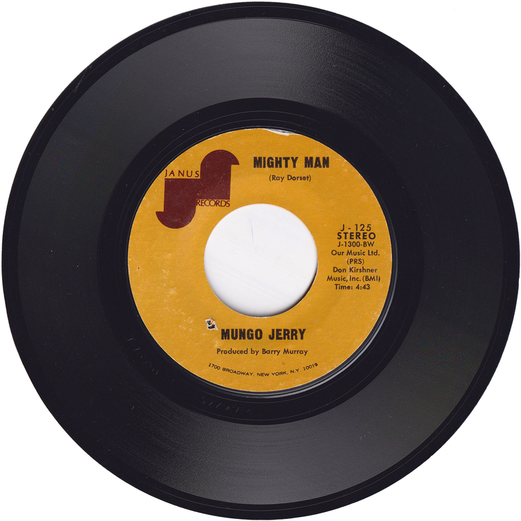 Mungo Jerry - In The Summertime / Mighty Man