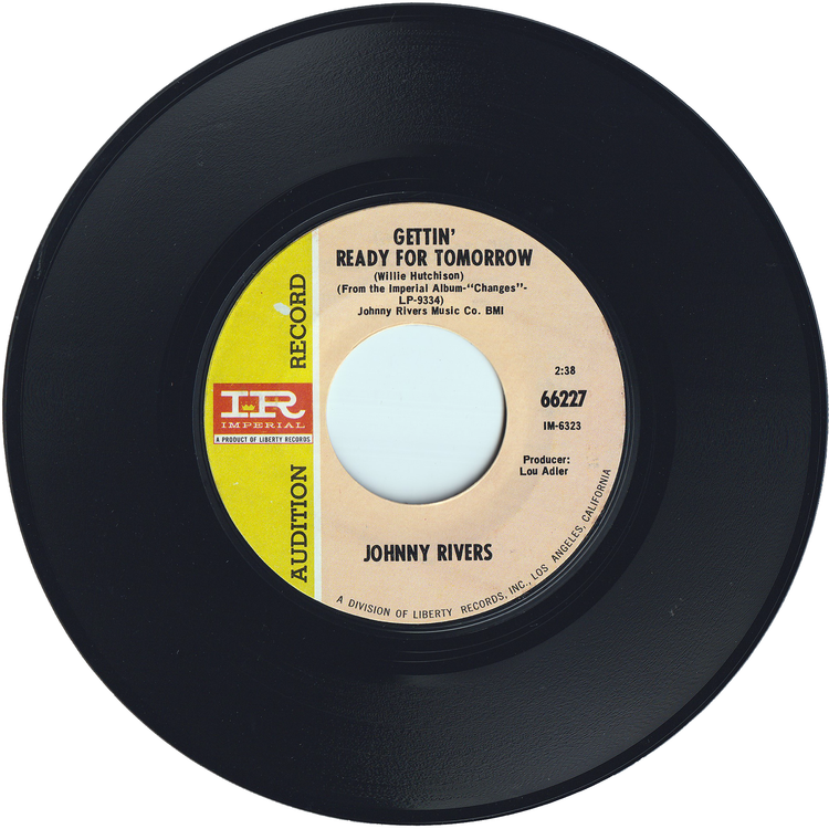 Johnny Rivers - Baby I Need Your Lovin' / Gettin' Ready For Tomorrow (Promo)