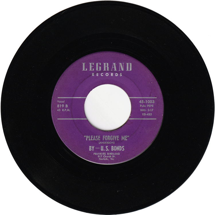 Gary "U.S." Bonds - New Orleans / Please Forgive Me (Purple label)