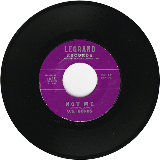 Gary "U.S." Bonds - Not Me / Give Me One More Chance (LEGRAND Purple Label)