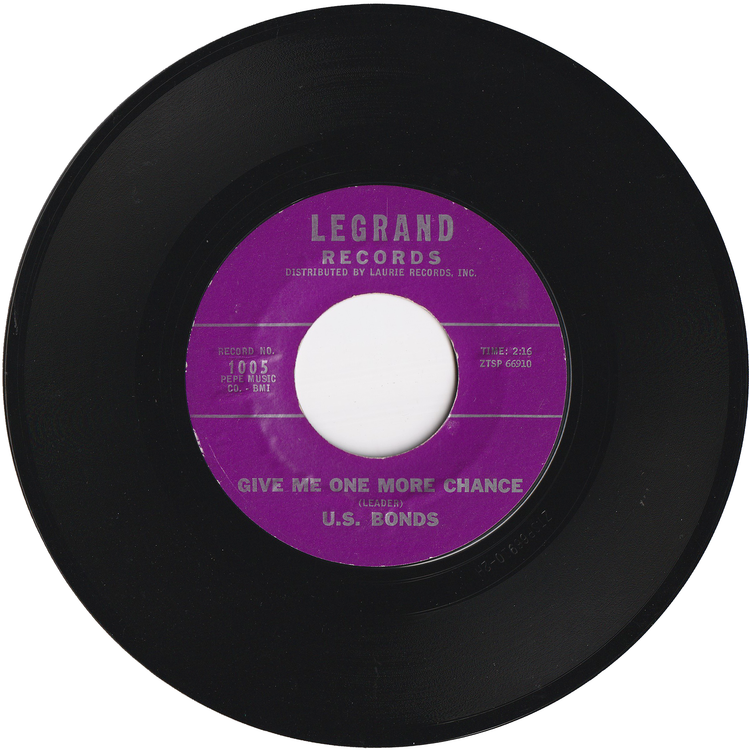 Gary "U.S." Bonds - Not Me / Give Me One More Chance (LEGRAND Purple Label)