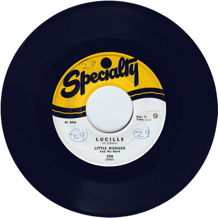 Little Richard - Lucille / Send Me Some Lovin' (Wavy line label)