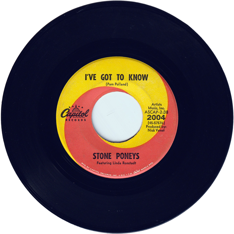 Stone Poneys - Different Drum / I've Got To Know