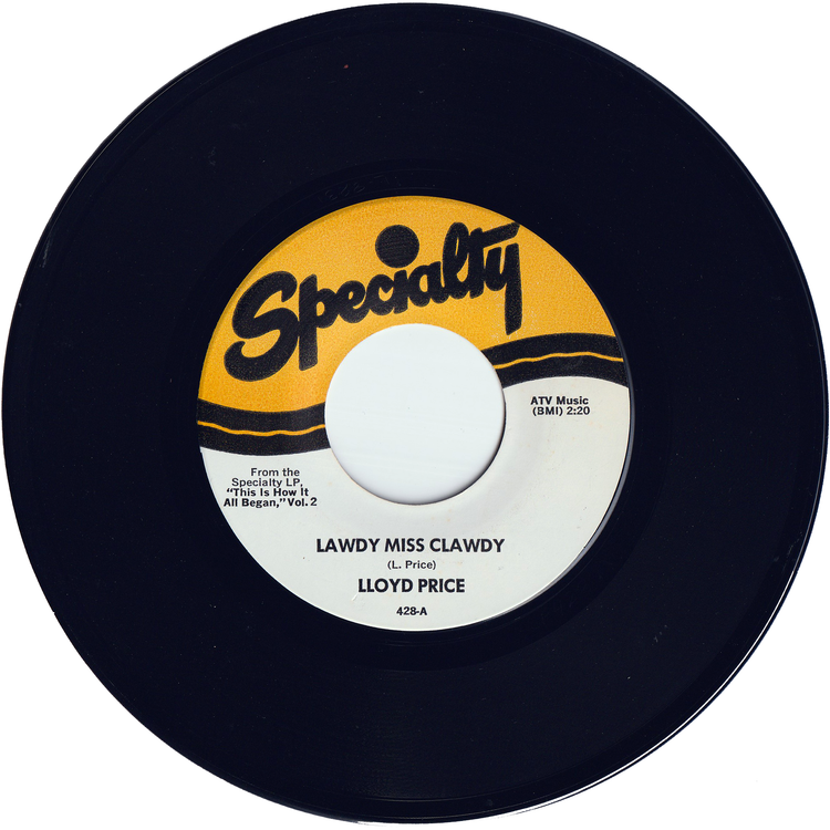 Lloyd Price - Lawdy Miss Clawdy / Mailman Blues (70's Re-Issue)