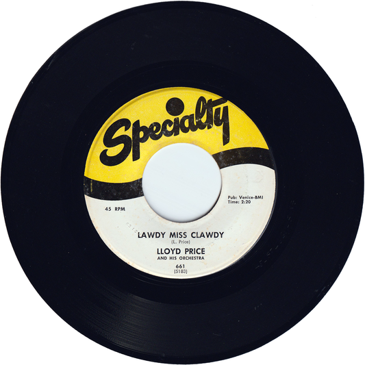 Lloyd Price - Lawdy Miss Clawdy / Mailman Blues (50's Re-Issue)