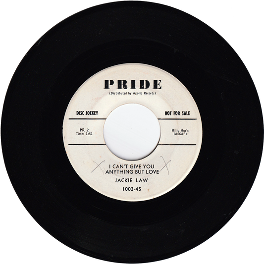 Jackie Law - I Can't Give You Anything But Love / Don't You Ever Think Of Me (Promo)