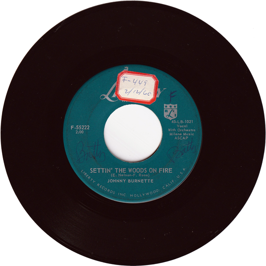 Johnny Burnette - Settin' The Woods On Fire / Kentuckt Waltz