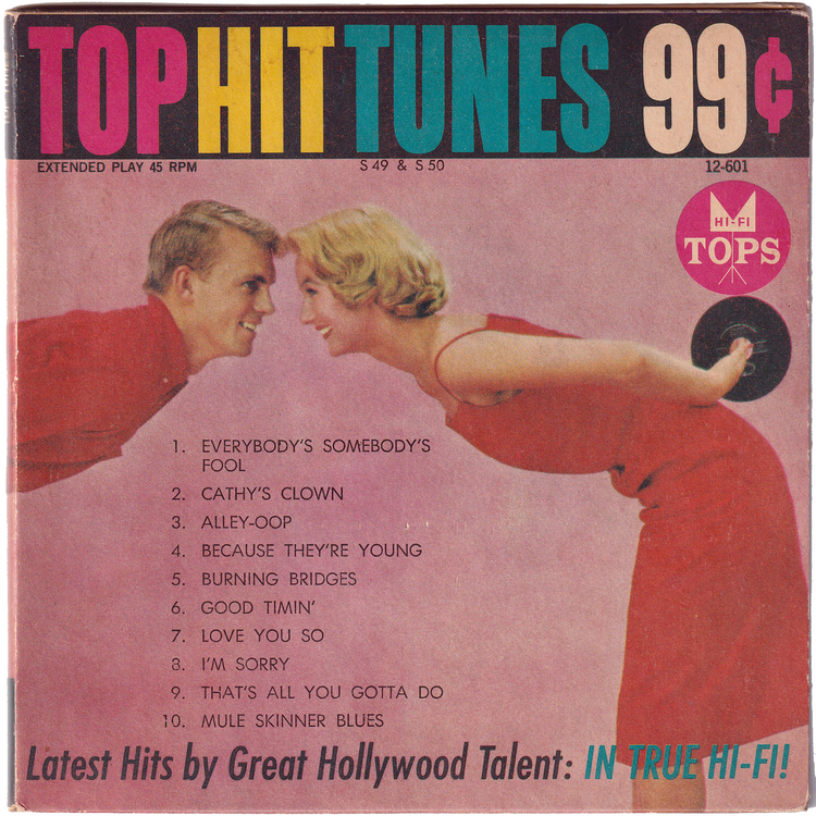 Various - Top Hit Tunes 99 cent [45rpm, 7inch, 10tracks, EP, w/PS]