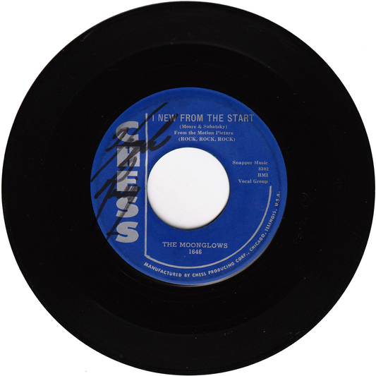 The Moonglows - I Knew From The Start / Over & Over Again (Fast Version) (2nd.press)