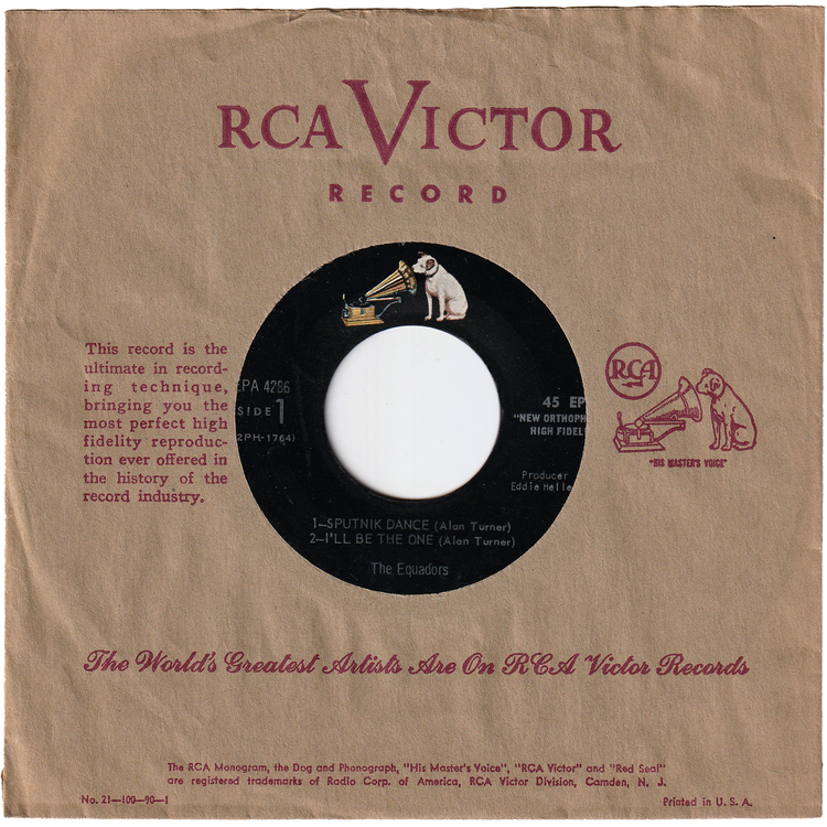 The Equadors - Sputnik Dance + I'll Be The One / A Vision + Stay A Little Longer [45rpm, 4tracks, EP]