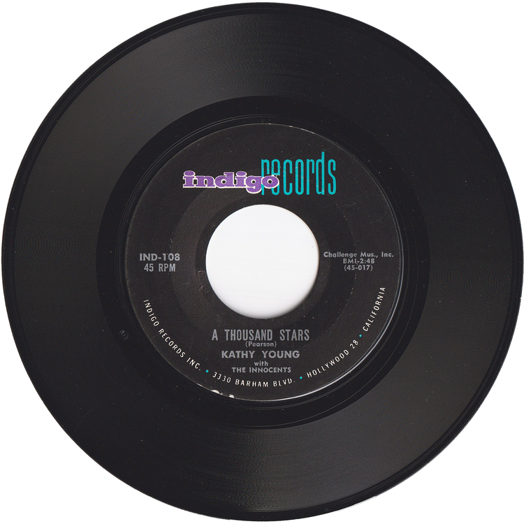 Kathy Young & The Innocents - A Thousand Stars / Eddie My Darling