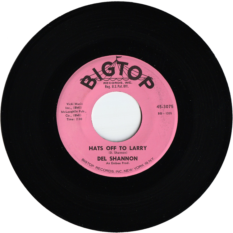 Del Shannon - Hats Off To Larry / Don't Gild The Lily, Lily