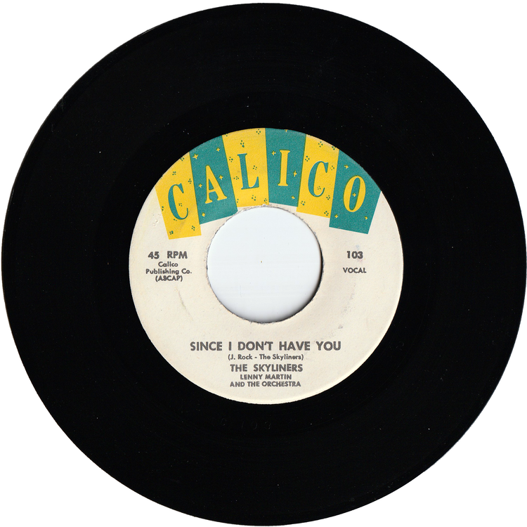 The Skyliners - Since I Don't Have You / One Night, One Night